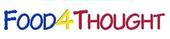 A red and yellow logo for the children 's book, " think of thomas ".